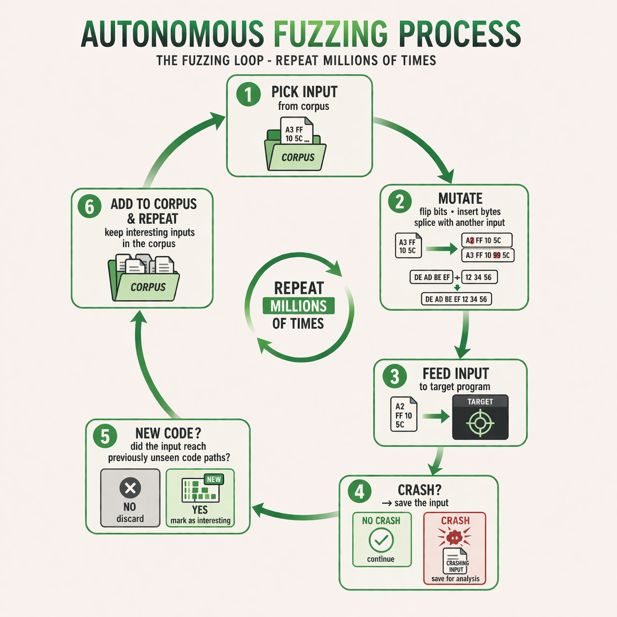 Autonomous Fuzzing Process
